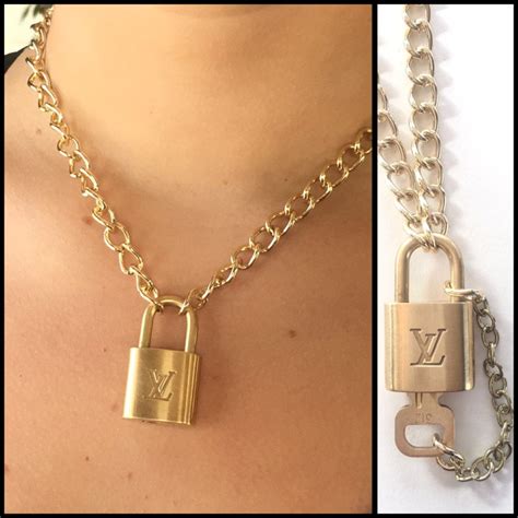 gold lock necklace louis vuitton|louis vuitton necklace wallet.